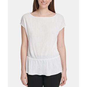 DKNY Peplum Hem Top